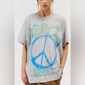 New! Urban Outfitters Prince Sign O' The Times T-Shirt Dress l/xl